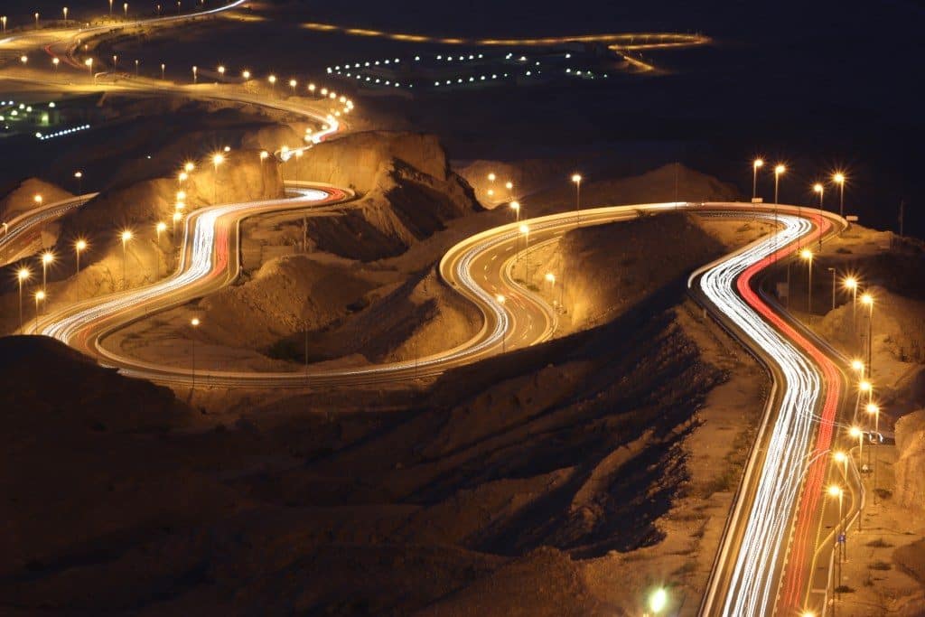 Night View From Jebel Jais Highest Point