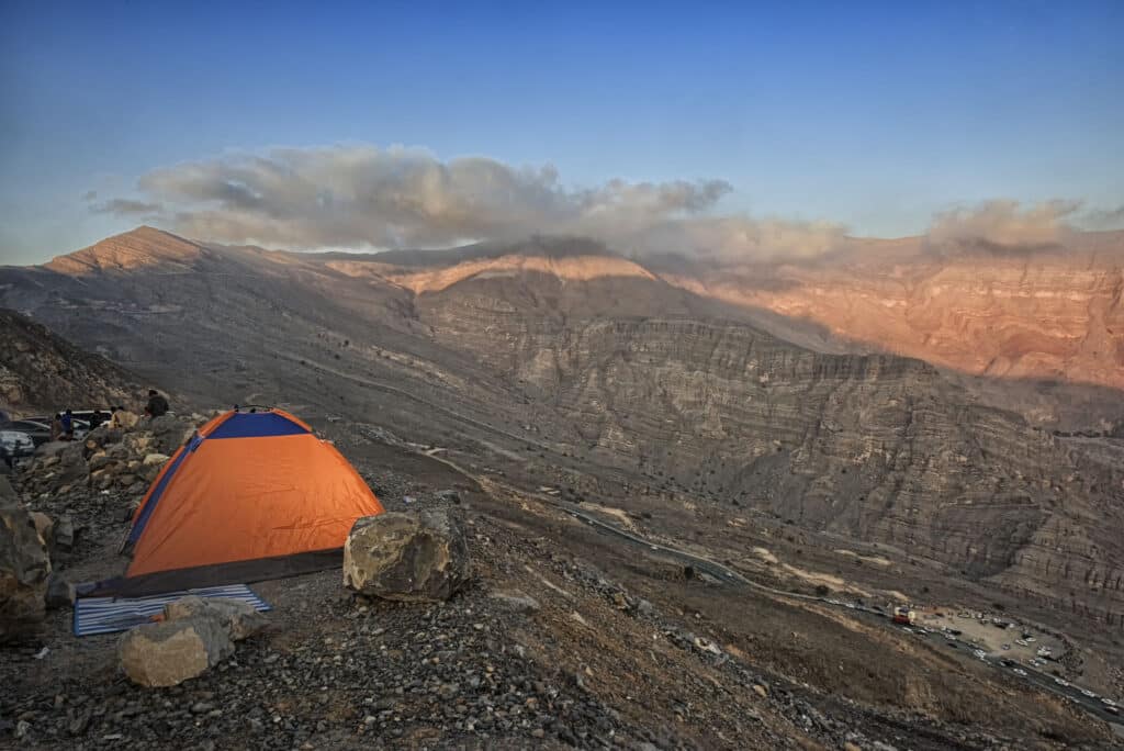 Camping in Jebel Jais Mountains