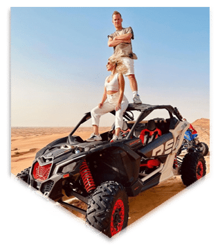 4 seater can am dune buggy in Dubai desert