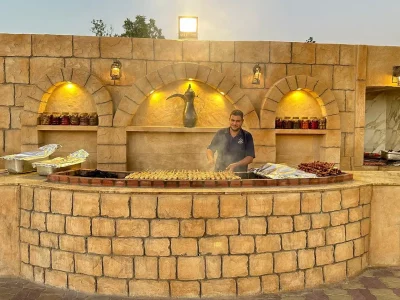 BBQ counter in VIP Lounge (veg & non-veg)